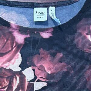 Three Long-Sleeved Black & Multi Mesh Tops